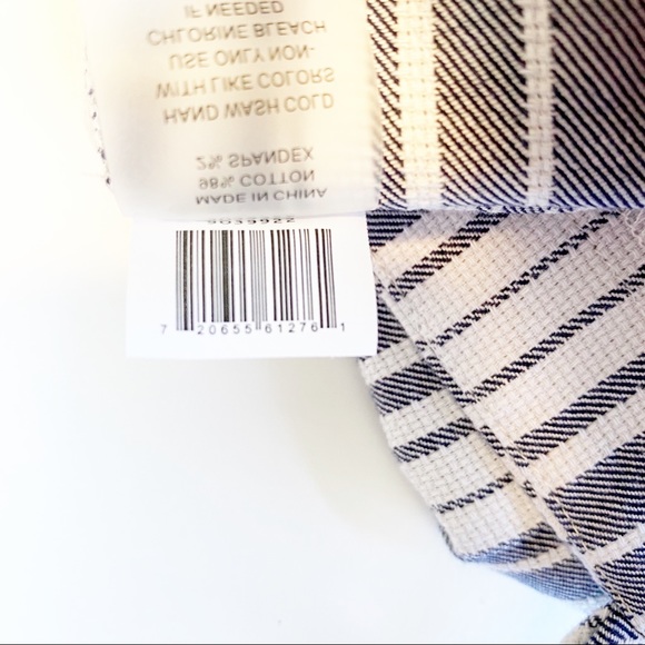 Vince Camuto Sleeveless Dobby Striped Jumper Large - Picture 9 of 9